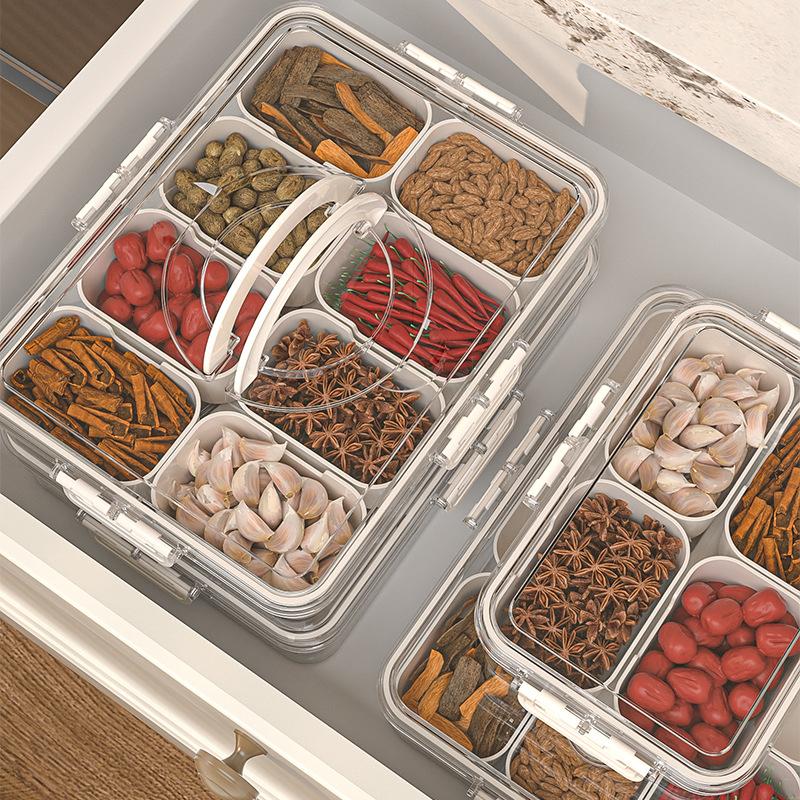 Home Kitchen Gewürz- und Würzmischungs-Portionierungs- und Frischhaltebox