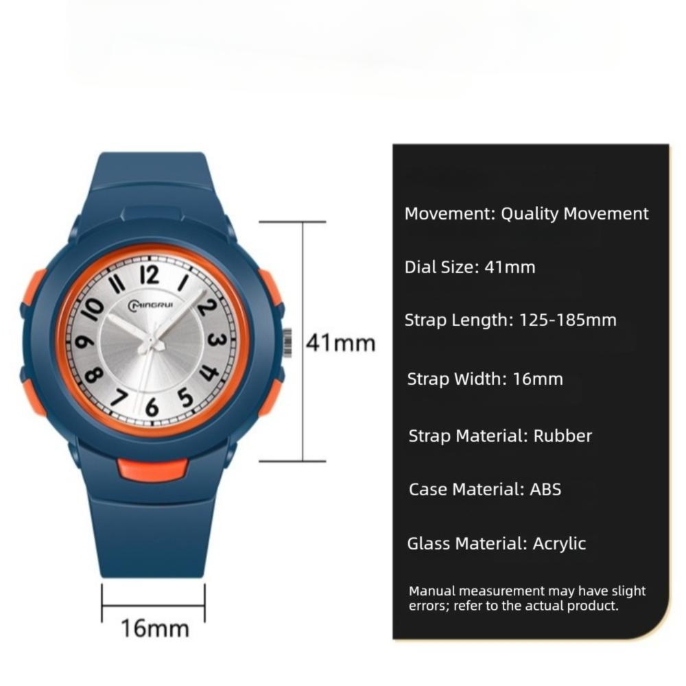 New 30M Waterproof Quartz Watch Casual PU Strap Digital Watch Wristwatches Student