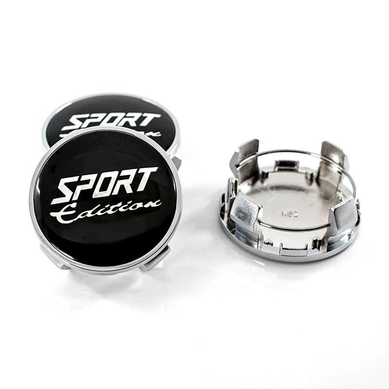 4pcs 62MM (56MM I.D) Sport Edition Logo Emblem Car Wheel Center Caps Car Accessories for Toyota Wheels Rim Hubcaps Cover Replace