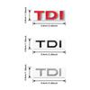 Hub Caps Car TDI Logo Badge Rear Trunk Sticker Emblem For Volkswagen VW GTI Golf Polo GTI Passat CC Magotan Tiguan Touareg Jetta bzhr17