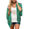 Summer Ladies New Chiffon Beach Skirt Blouse Vacation Style Leopard Print Cardigan Casual Sunscreen Clothing
