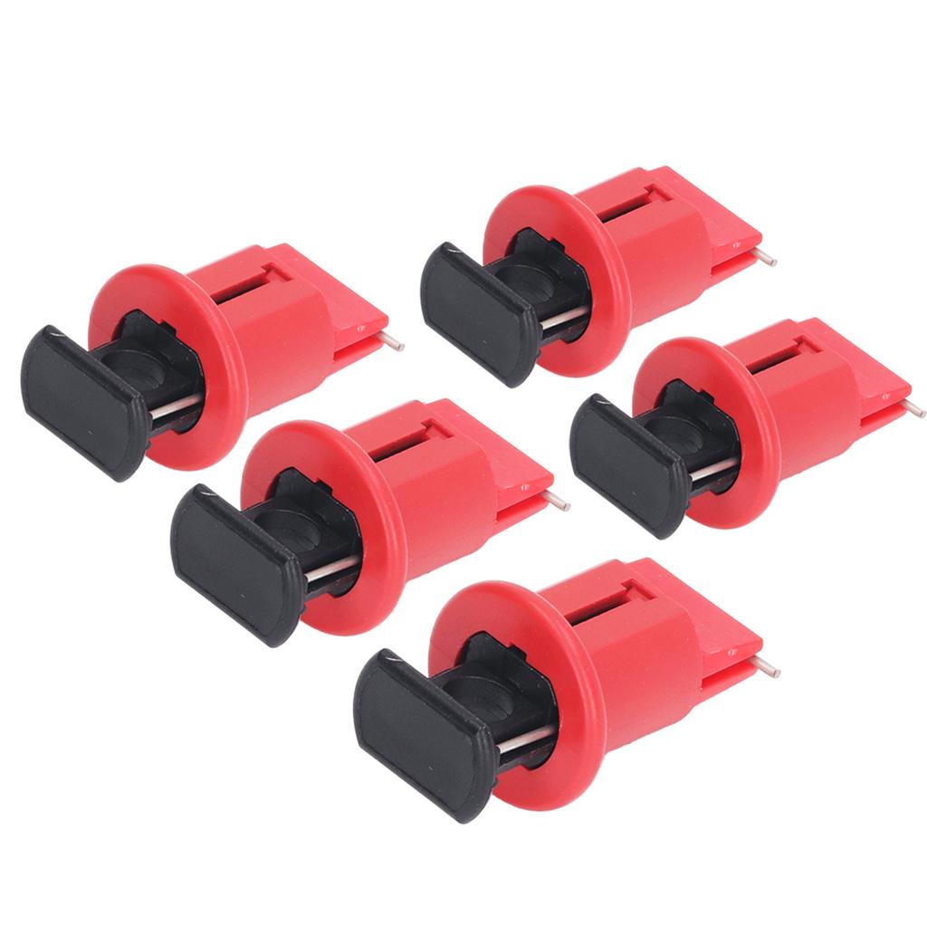 5Pcs Electrical Circuit Breaker Lockout Pin Outward Miniature Insulation Lock for Industrial Power Isolation Area