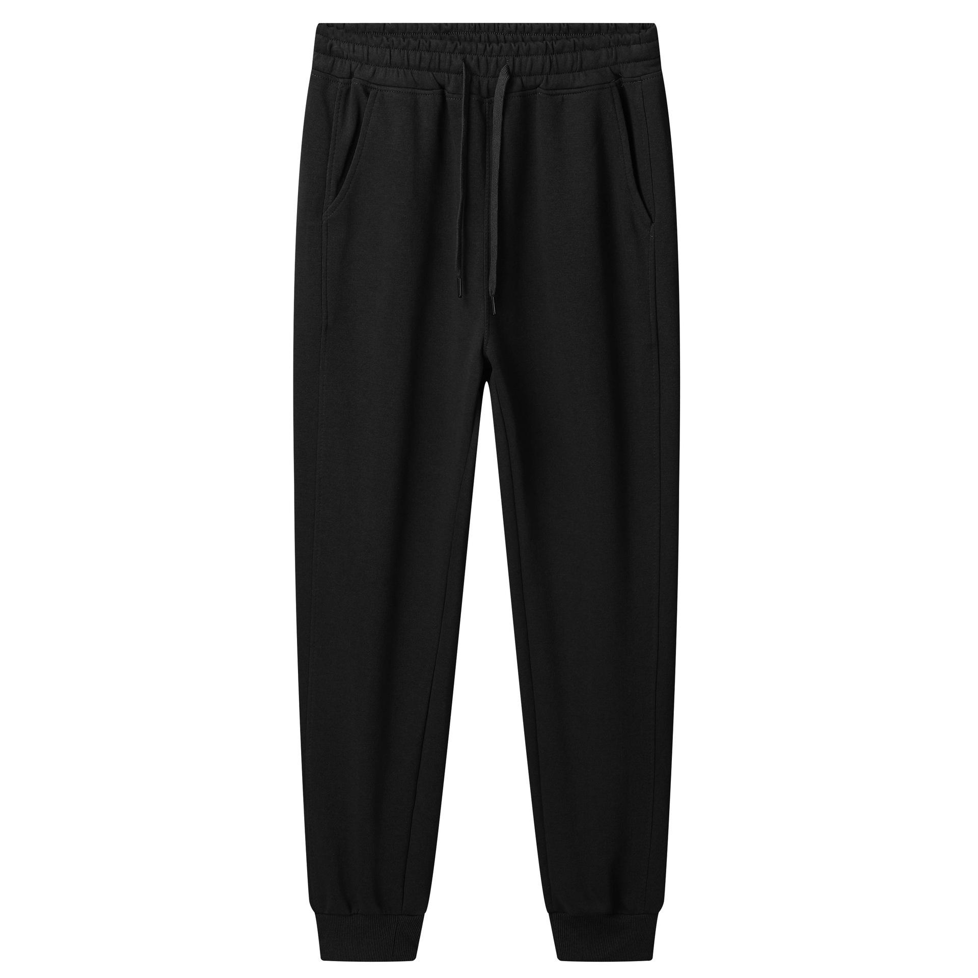 

Унисекс однотонные спортивные штаны из хлопка Хуа - Мягкие, дышащие, облегающие, универсальные, с манжетами, повседневные спортивные штаны 5XL