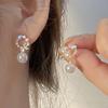 1Pair Korean Style Asymmetric Pearl Zircon Ear Clips For Women Personality  Earrings Wedding Jewelry Birthday Gifts