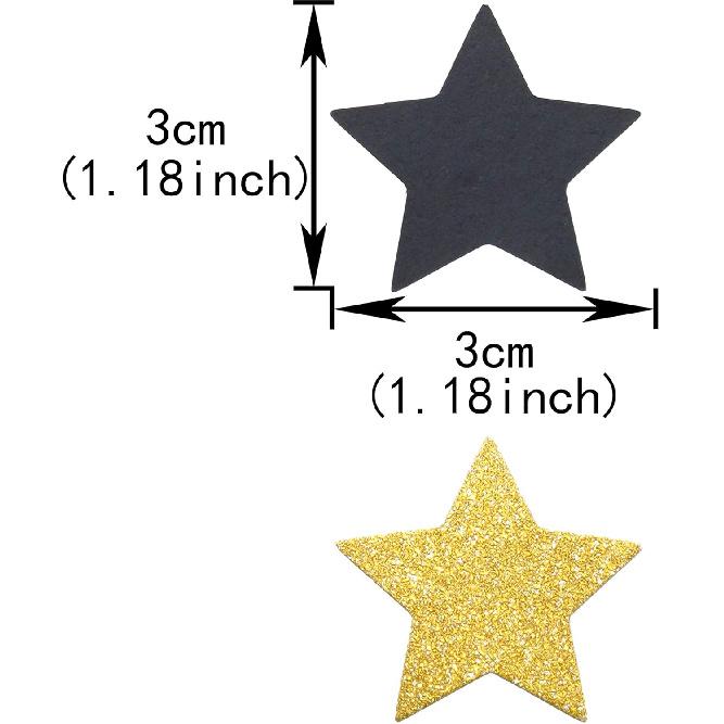 Glitter Five Stars Table Confetti Decor - Black Gold Wild One 1st Birthday Graduation Party Twinkle Stars Sequ Wedding New Years Sprinkles