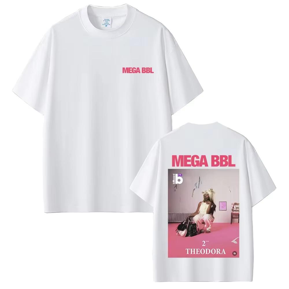 Rapper Theodora Mega Bbl Album Graphic Tshirt Men Women Hip Hop Fashion Pop Music T Shirt Unisex Casual Vintage Pure Cotton Top