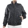 Блузон на молнии Гольф Верхняя одежда L [Pin Apparel] Женский (Леопардовый принт, стрейч) / / 622-4220902 010_Черный