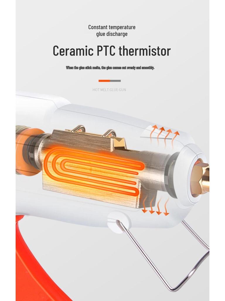 High Viscosity Hot Melt Glue Gun with 7-11mm Sticks for Children's Crafts and Household Use