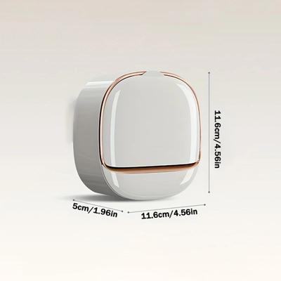 Moderne und einfache, nicht gebohrte wandmontierte Seifenschale, Seifenablage mit Deckel und Abtropfschale, Seifenaufbewahrungsregal für das Badezimmer