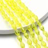 1 Strand 6-12mm Spacer Water Drop Shaped Beads AB Shine Glass Drop Pendant for DIY Earing Bracelet Jewelry Making Accessories