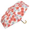 Wpc. Folding Parasol Patterned Print Mini Pio Red (100% UV Protection) 55cm Women's Bamboo Handle PPAM-9085-102 Pio Red