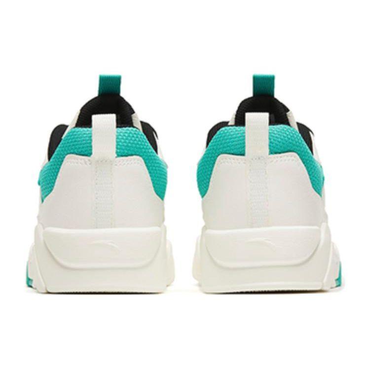 Anta Flame 3.0 Slip Resistant Shock Absorbing Low Top Sneakers Men sneakers White Green 112248089-2