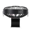 Heat Powered Fireplace Fan Quiet Round Aluminum Alloy Wood Stove Fan for Fireplace Wood Log Burning Stove