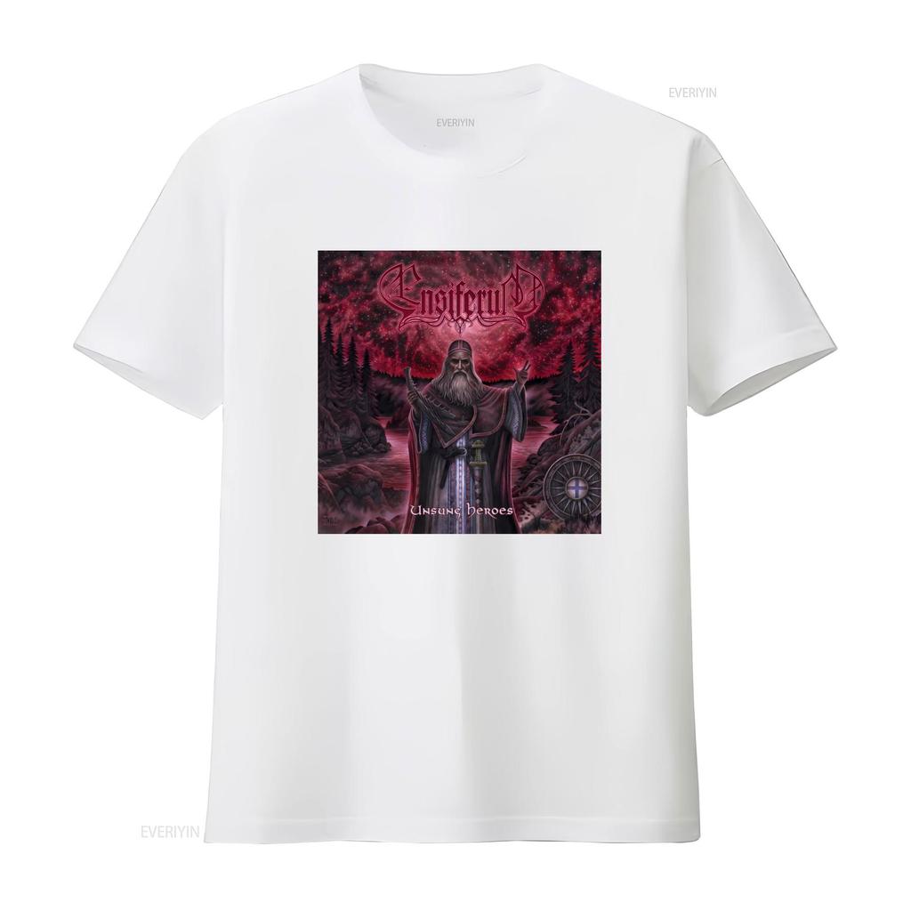 Ensiferum Unsung Heroes Metal Band T Shirt Size S For Fans Vintage Washed Stylish Fashion Slightly Stretched Homme Comfortable