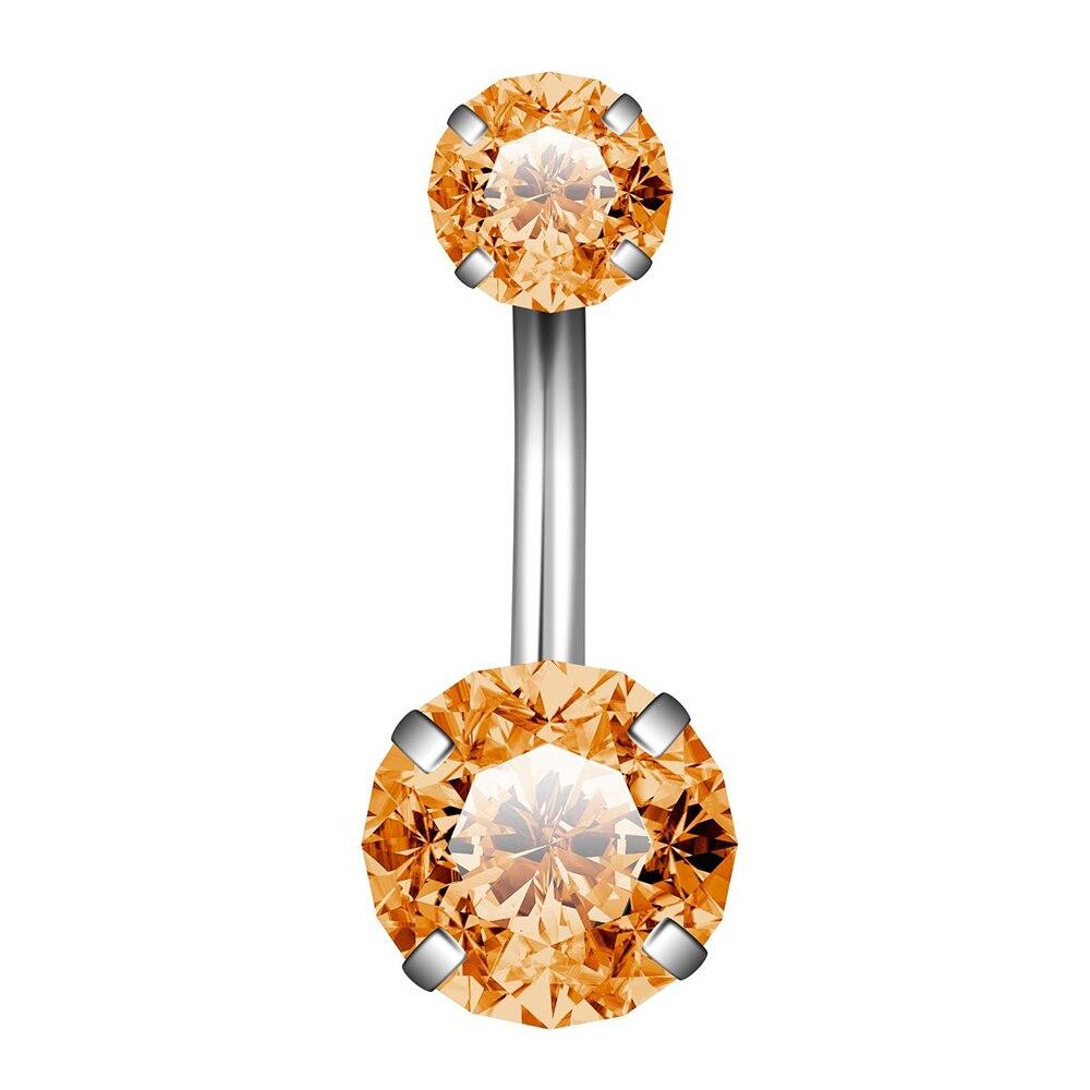 

Красный CZ Кристалл Кольца для пупка 14G Нержавеющая сталь Блестящий циркон Висячие висячие украшения для пирсинга живота для женщин Пляжные кольца для пупка бежевый