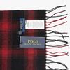 Polo Ralph Lauren Holiday Bear Plaid Check Fringe Muffler Pc1456 001