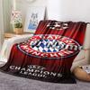 1PC Bayern Munich Fan Gear Custom Name Patterned Flannel Blanket Suitable For All Seasons For Home Decor Warmth And Comfort Gifts Holiday Present