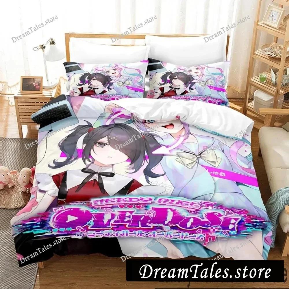 3D Print Needy Streamer Overload Anime Bedding Set Boys Girls Twin Queen King Size Duvet Cover Pillowcase Bed Boys Adult741