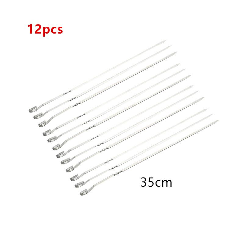 

Шампуры для барбекю из нержавеющей стали для использования на кухне и на открытом воздухе. Идеальные подарки для любителей барбекю.