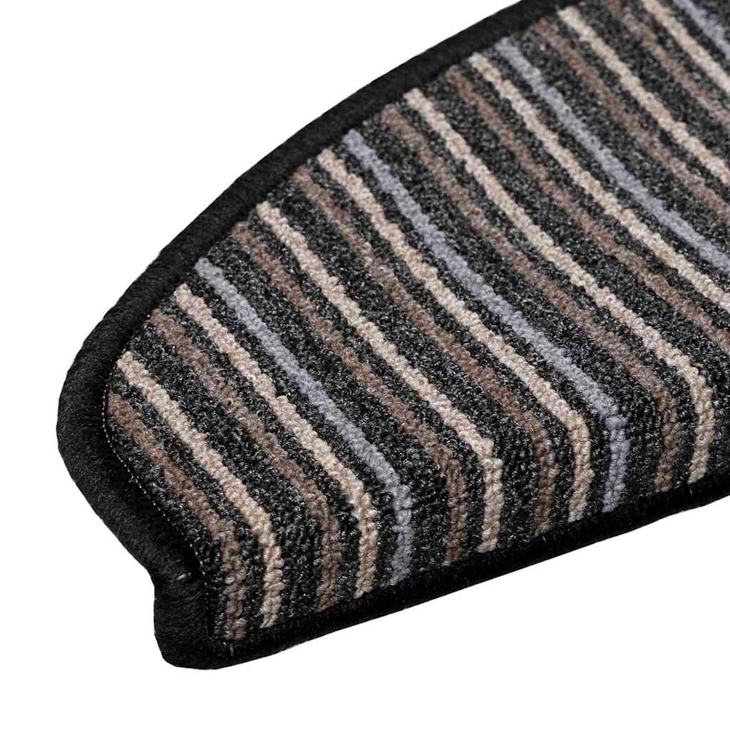 Self Adhesive Stair Treads 15 Pcs Anthracite 65 X 21 X 4 Cm