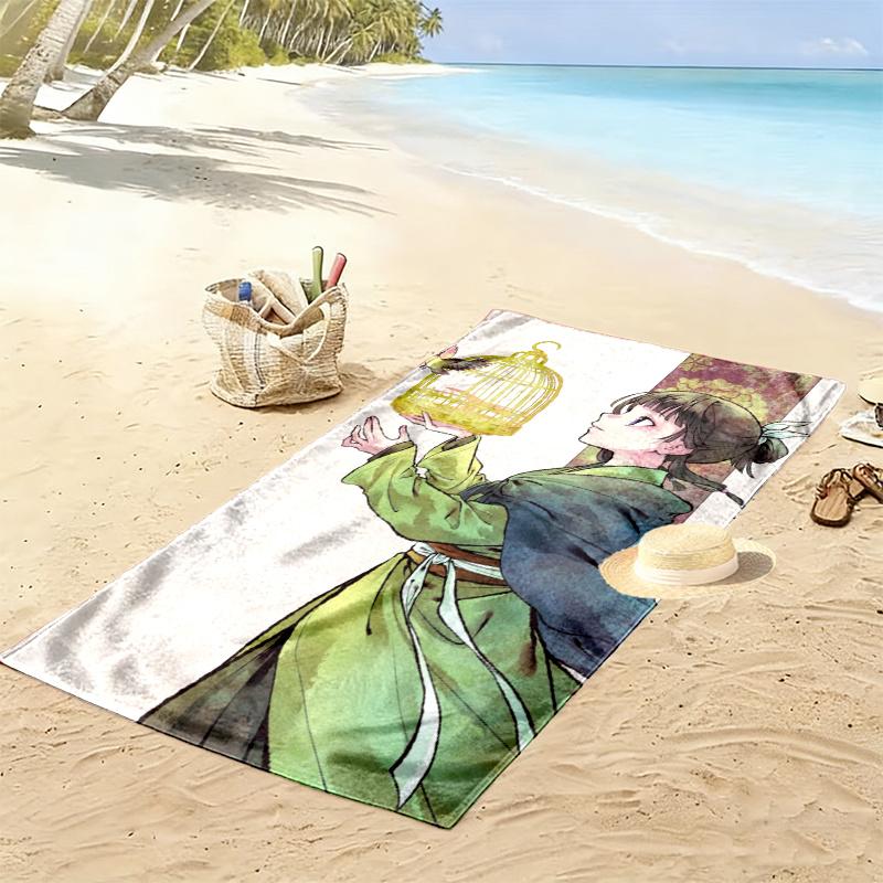 Mao Mao Print Beach Towel Large Soft Quick Dry Towel For Beach Camping Swimming