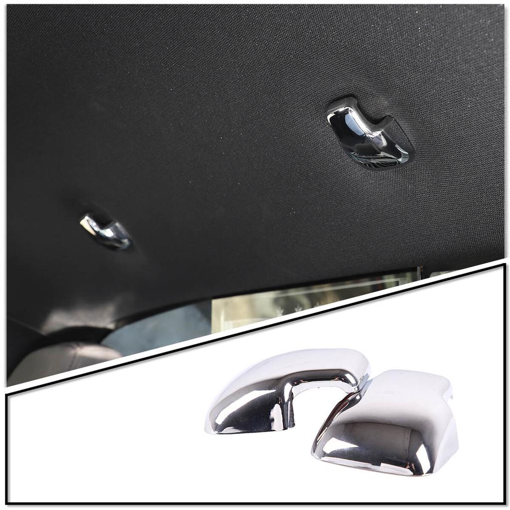 2pcs ABS Sliver Top Roof Side Hook Cover Trim For Toyota Tacoma 16-