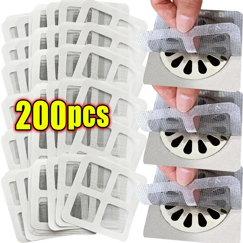 Attrape-cheveux jetable pour bonde de douche, maille, couvercles de bonde de douche, crépine de sol pour évier de cuisine et de salle de bain, bouchon d'arrêt pour cheveux