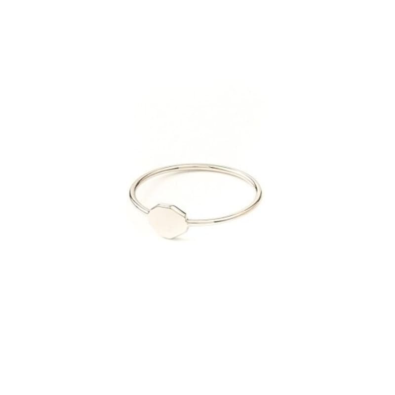 Felt&Son Small Heptagon Ring (14k Gold)