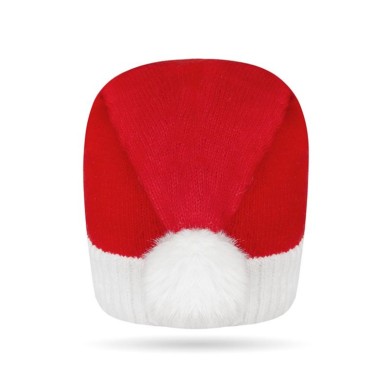 Unisex Festive Pompom Knitted Santa Hat - European & American Style