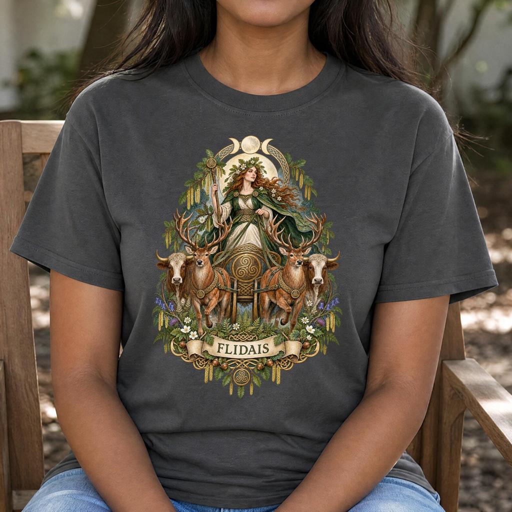 Tarot Flidais Shirt - Front or Back Print - Mythology Gift