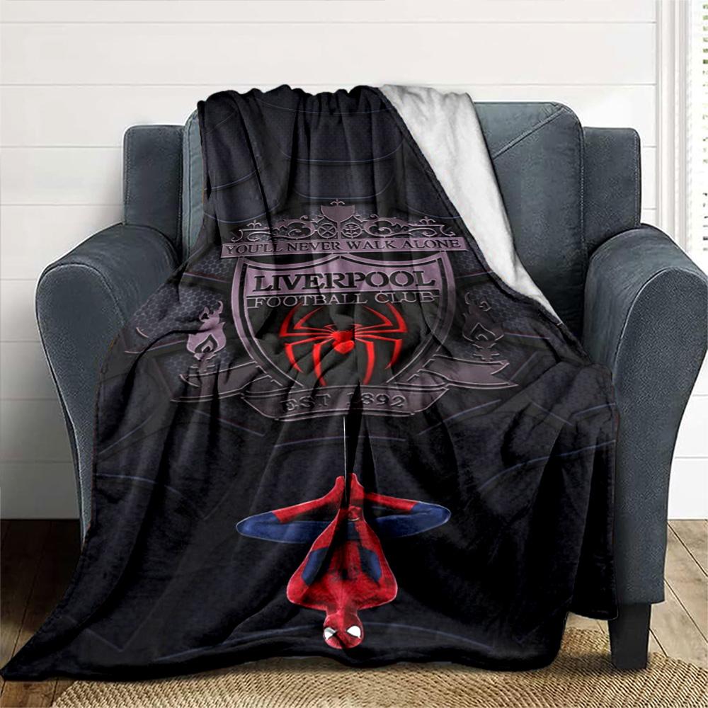 Liverpool Blanket Warmthful Decor Perfect for Office Chair Couch Four Seasons Universal Modern Perfect Gift for Relatives and Friends