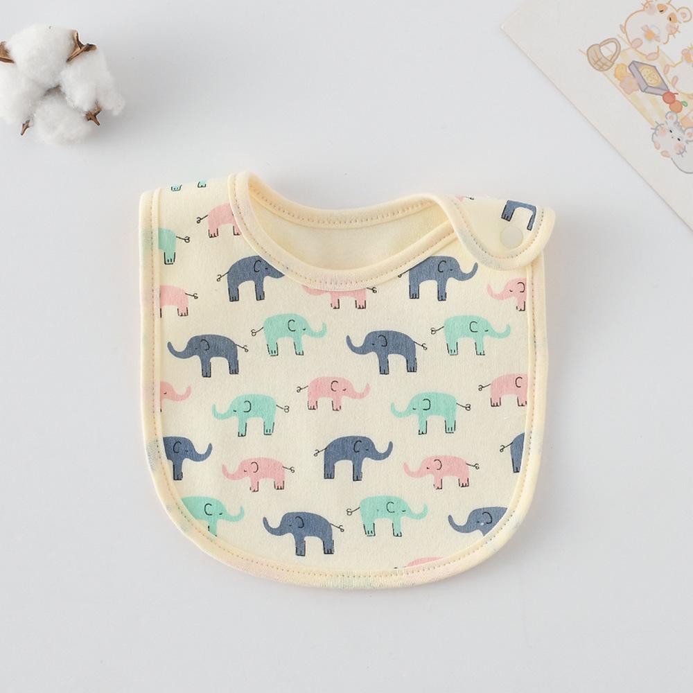 Korean-Style Cartoon Cotton Baby Bib – Waterproof, A-Class Saliva Towel