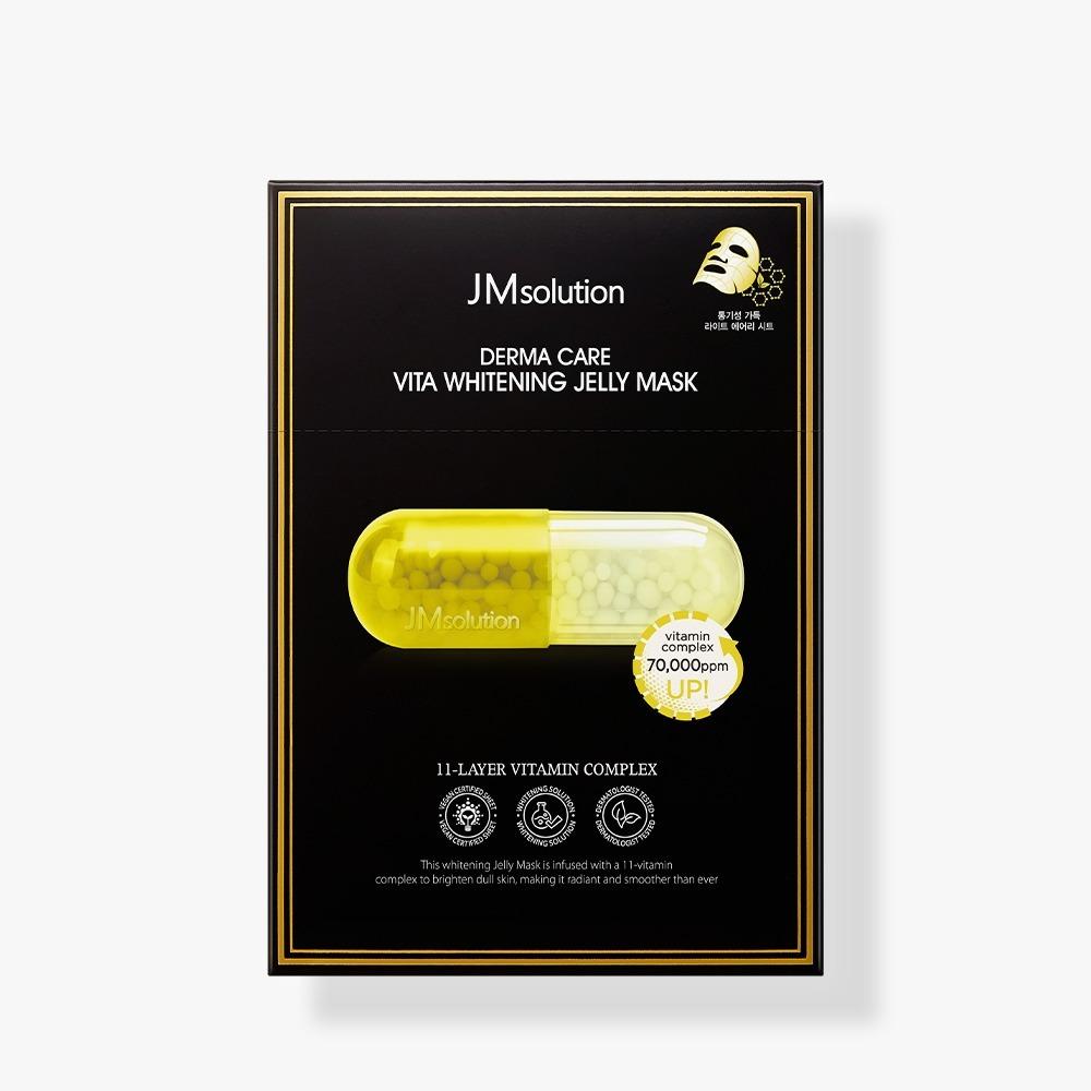 JMSOLUTION DERMA CARE MASKA ŻELOWA 30ml x 10szt., VITA RELAX / VITA WHITENING, Nawilżająca, Kosmetyki Koreańskie, Kbeauty, próbka