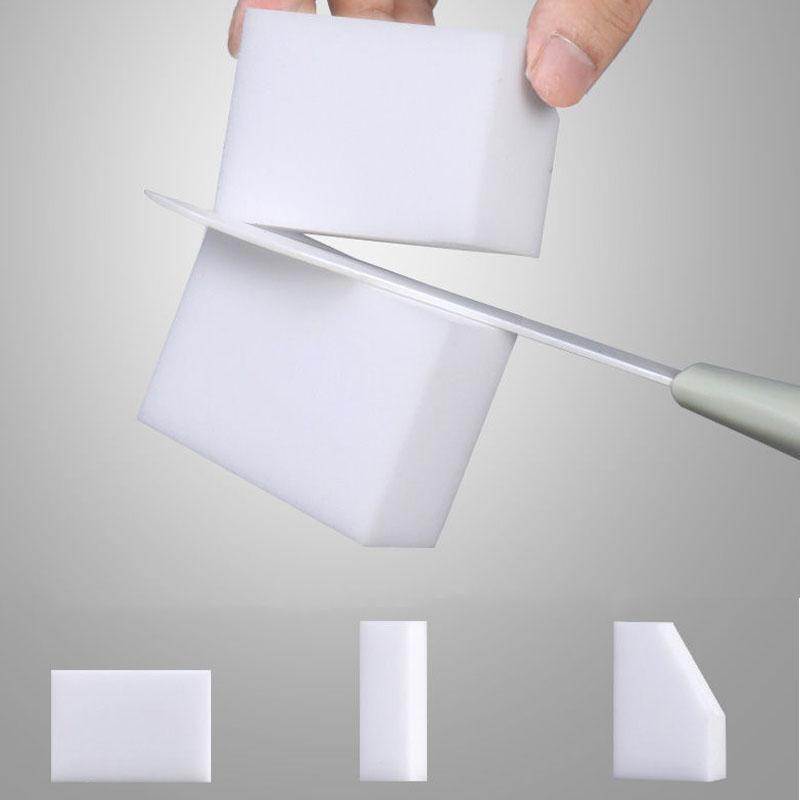 100ks/Lot Kouzelná houbička Guma Bílá Melaminová houbička na mytí nádobí Kuchyň Koupelna Kancelář Čistič Čisticí nástroje 100*60*20mm