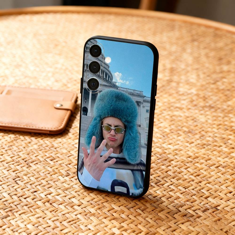 1PC P-Paco A-Amoroso C-Ca7riel Phone Case For Samsung A73,72,71,53,52,51,22,91,80, Soft Black Cover