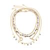 New 1Pcs Boho Handmade Beaded Chain Necklace Summer Beach OT Buckle Lariat Pendant Tassel Choker Women Jewelry Accessories
