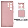 For Samsung Galaxy S25 Ultra Case Liquid Silicone Anti-Scratch Phone Cover with Hand Strap