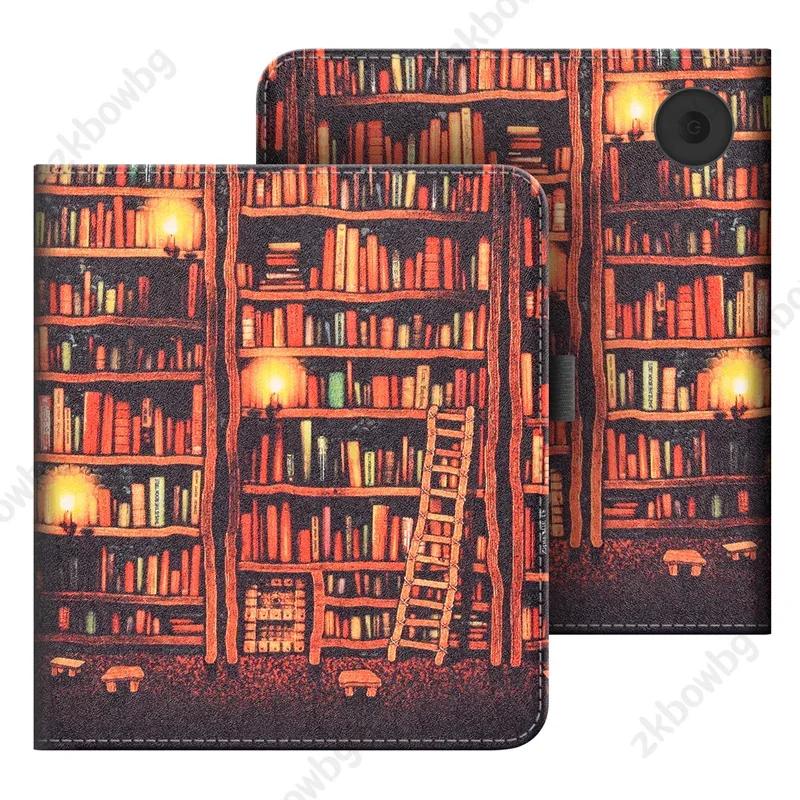 Magnetische Hoes voor Kobo Libra 2 Tolino Vision 6 5 Smart Case voor Kobo Libra Color Kleur H2O 7'' E-reader Handriem Cover