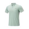 Solid Color Comfortable Breathable Versatile Short Sleeve Polo Shirt Men Tops Light-Green APLU747-4