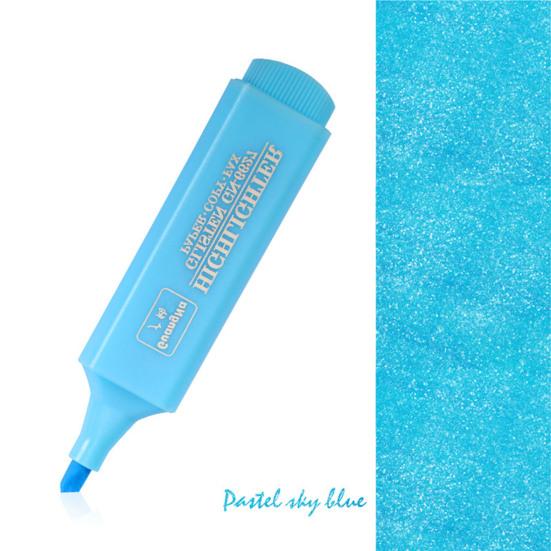 Highlighter Pen 8 Colors Smooth Writing Quick Low Saturation Marking Non-slip Handbook Drawing Marking Pen Stationery