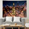 Snowy Village Pattern Tapestry Wall Hanging Boho Aesthetic Wall Blanket For Bedroom Living Room Dorm Home Wall Decor 1013306