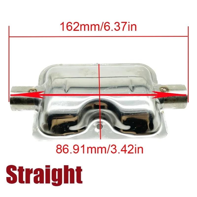 2 Set 24mm Muffler Silencer Straight Pipe / S Curved Pipe Car Air Diesel Parking Heater Exhaust Pipe Stainless For Diesel Heater