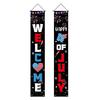 4th of July Patriotic Door Banners Outdoor Patriotic American Flag Hanging Porch