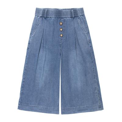 Sommer-Jeansshorts für Damen in Übergröße, A-Linie, hohe Taille, lockere, gerade, weit geschnittene Jeans