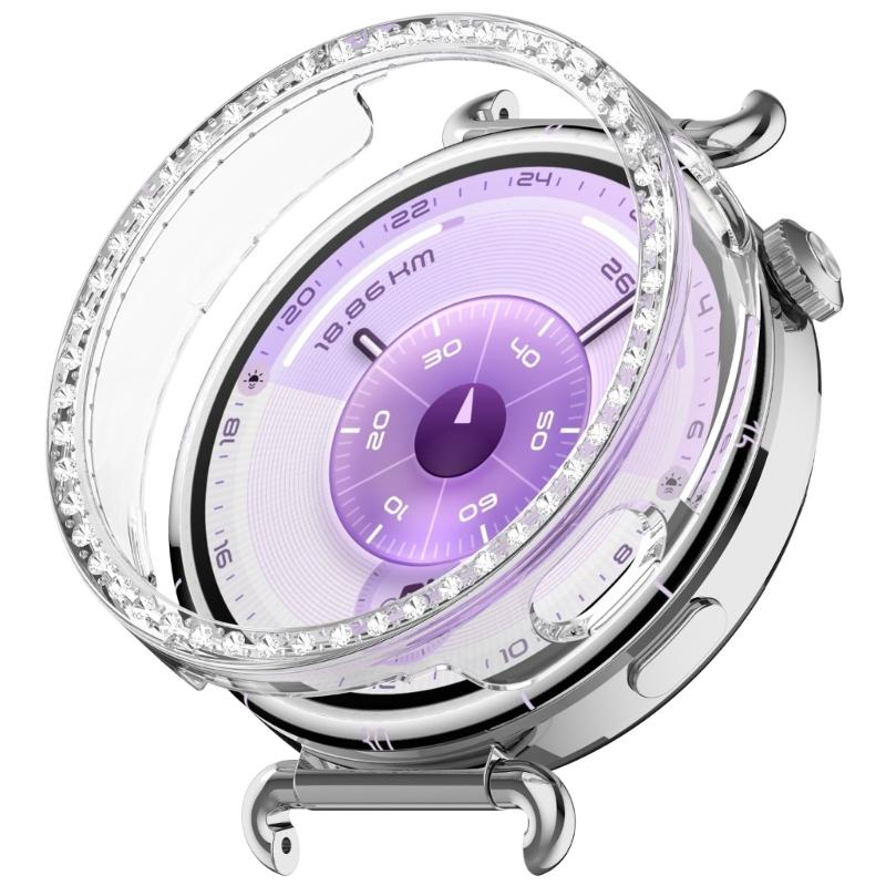Scratch Resistant Watch Protective Case Frame for Watch GT6 41mm Smartwatch Hollowed Single Row Decorations