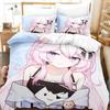 Anime Nyatasha Nyanners Bedding Set For Bedroom Soft Modern Bedspreads Comefortable Kids Duvet Cover Quilt Cover And Pillowcase