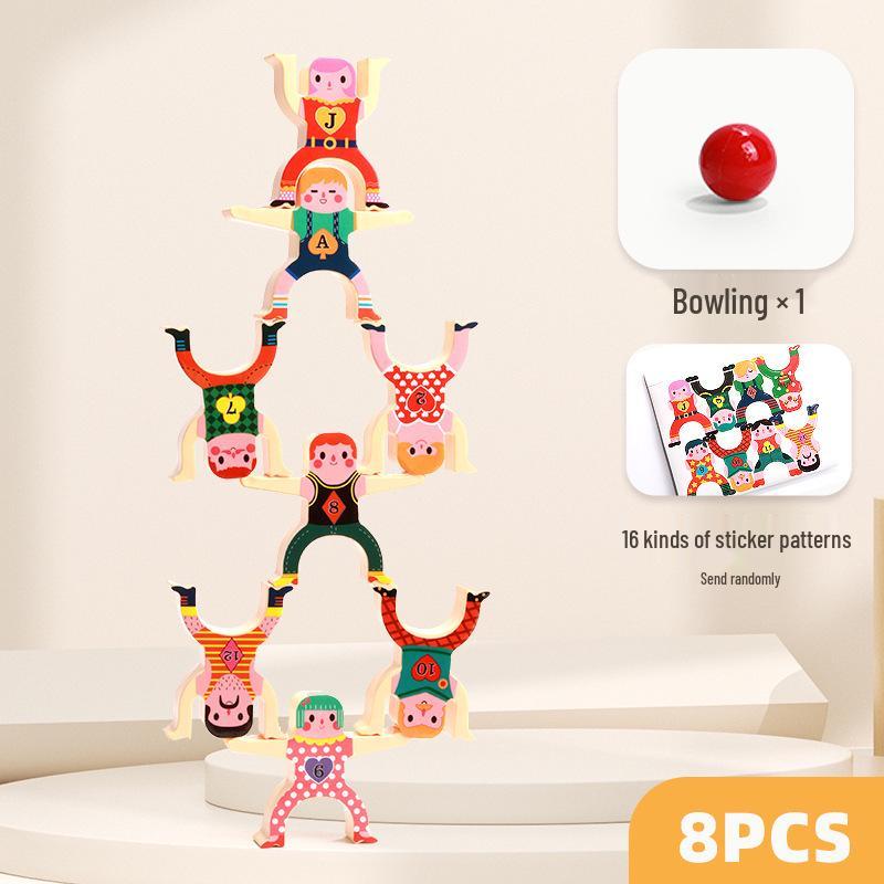 Игрушка-башня Силач: Образовательные балансировочные блоки для взаимодействия родителей и детей (унисекс)