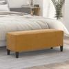 Day and Night - Day and Night Brown Velvet Bench 100x35x41 Cm