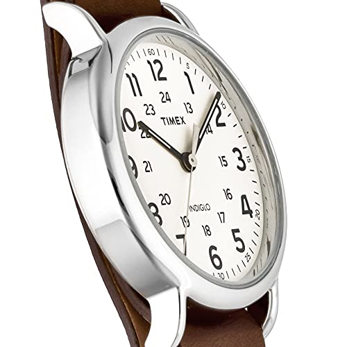 TIMEX Weekender Men's Quartz Watch T2P495 Brass Calfskin Leather