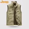 Jeep Men's Multi-Pocket Outdoor Fishing Vest
